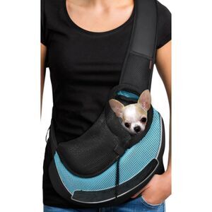 NEW Yudodo Pet Sling Travel Carrier Gray & Turquoise Size Medium